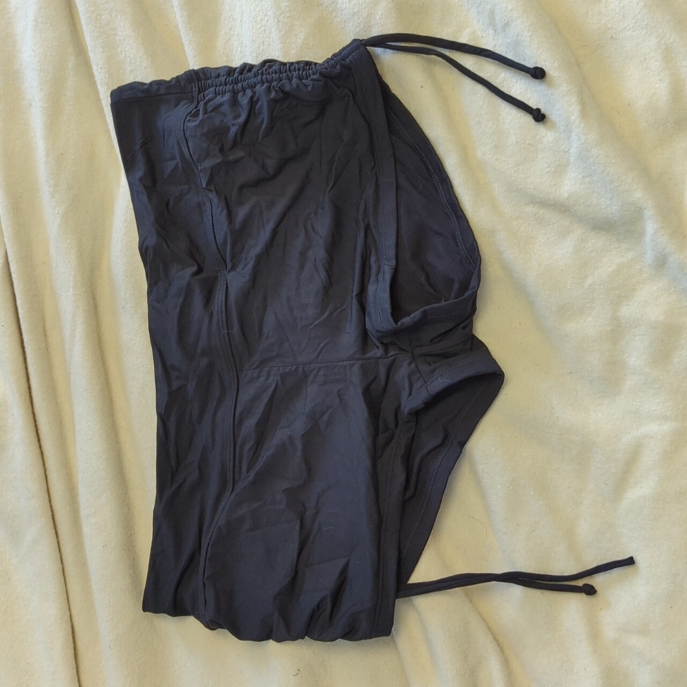 Athleta black shorts with ruched sides